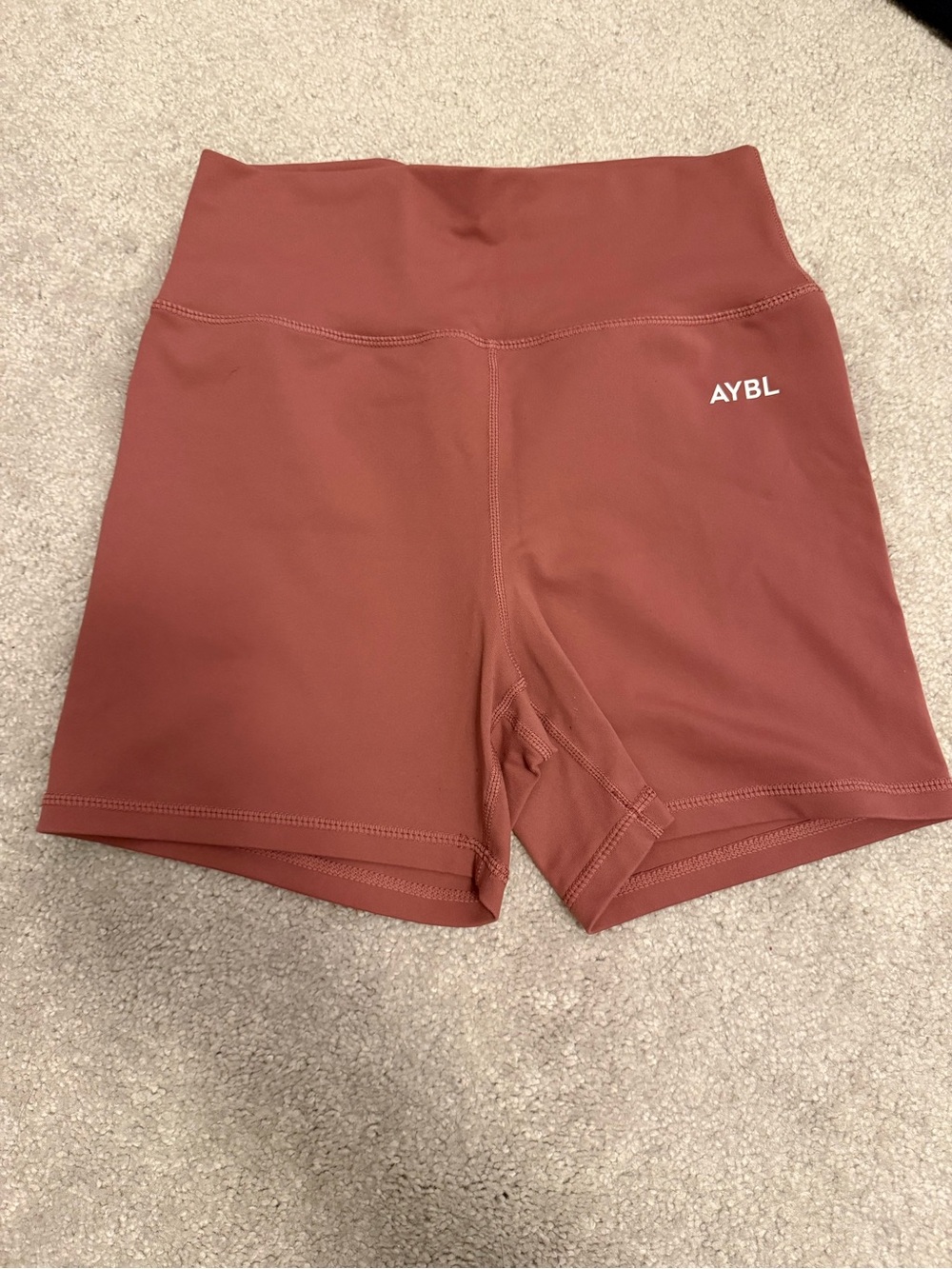 AYBL High-Rise Rust Women’s Bike Shorts